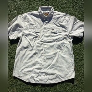 Howler Brothers Gray and Yellow Patterned Button-Down Shirt